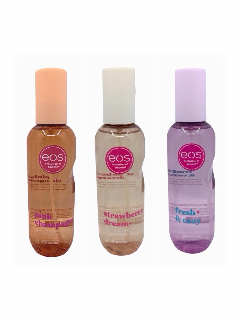 eos Cashmere Body Mist Trio - Pink Champagne, Strawberry Dream, Fresh & Cozy